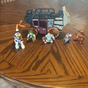 Fisher-Price Colorful Stagecoach Playset with Figures